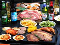 【ワンランク上のBBQ】黒毛和牛にシーフード！秋のリバーサイド・プレミアムBBQプラン　120分飲み放題付き　6500円→5500円