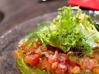 お好きに組み立てて頂けるプリフィクスコース　10月1日から5名様以上は事前にお料理を各2種類お選び下さいデザートはお任せとなります