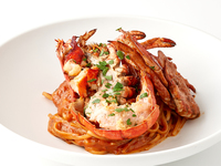 【数量限定】オマール海老と渡り蟹のパスタ×ル・パンのパン食べ放題ランチコース 全4品＜店内席＞