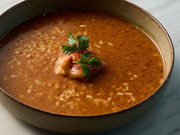 10/1～12/12 Dinner: five-course menu featuring charcoal-grilled scallops and Iberico pork pluma, OLIVA