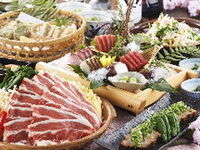 【ご宴会/大皿】秋野菜と豚肉の味噌陶板焼きコース（全8品）2時間飲み放題付6000円