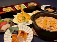 9/16〜豆ちゃのおばんざいと塩鶏の柚子胡椒焼き、季節の土鍋ごはん【ランチコース★3000円（税込）】