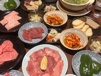 Beef tongue and Wagyuu steak course