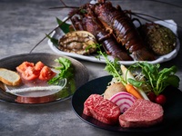 【 Xmas 2025 】  牡丹 ～ 神戸牛と特選黒毛和牛フィレ × フォアグラ × 活 鮑 ＆ 伊勢海老グリル + 乾杯シャンパン付き