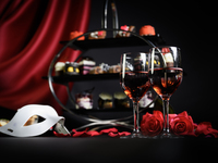 ◆10・11月／土日祝◆ 【WEB限定/選べるワインワンドリンク付き】「The Phantom’s Lair Afternoon Tea」with ハーゲンダッツ​　TWG Tea9種類フリーフロー