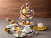 【平日12:00限定/時間無制限】アフタヌーンティー　～栗～　約21種類の珈琲紅茶おかわり自由+スパークリング・赤白ワイン飲み放題付き