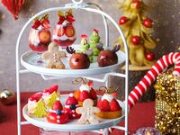 【6300:ソファー席】苺尽くしのクリスマスフェスティブアフタヌーンティー～2時間カフェフリー（土日祝～12/19)