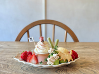 <休日>【Season sweets‼︎】桜と抹茶のプリンアラモード