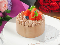 Whole Fresh Chocolate Shortcake/ Round, 12cm