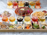 Solo lunedì e martedì — CRAFT TAPAS COURSE con 3 ore di bevande illimitate (include beer flight e free flow) ¥5,500