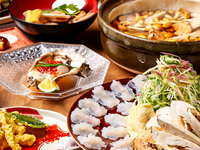 [Spring welcome/farewell party] Special plan featuring Sakura sea bream and Kyoto mochi pork shabu-shabu as main dishes ★ 5,000 yen with all-you-can-drink