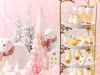 ＜平日＞『ホワイトベアのクリスマスアフタヌーンティー』❄降り積もる真っ白な雪❄ホワイトで仕上げたスイーツの数々！マリアージュフレール1杯＋その他ドリンクお替り自由　11月15日（土）～12月19日（金）