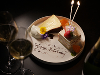 Weekday CHEF'S  ANNIVERSARY PLAN[TOAST DRINK and DESSERT PLATE  included](12/1~12/26)