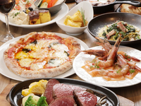 (G)【忘新年会】大和牛のグリルを堪能♪カルパッチョに選べる パスタ＆ピザ◎13品5,500円（飲放込）