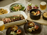 Dinner Terrace Plan【黒牛リブロースステーキのテラス限定プラン】黒牛リブロースステーキと秋の味覚のアペタイザーなど全7皿