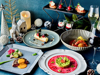12/20~25【STREAM CHRISTMAS 2025】スパークリング含むワイン3杯付き★魚料理と肉料理のWメインで贅沢なクリスマスを～Polaris Course～＜全5品・ワイン3杯付き＞