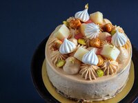 "(15cm) Caramel and Apple Baked Cheesecake"