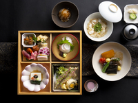 【平日限定ランチ　呉竹】松花堂弁当＋旬のデザート＋コーヒー付☕