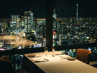 【スカイツリー側個室確約！Business Course】メインは厳選和牛赤身炭火焼き+フリーフロー付き 全6品