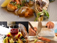 【スタンダード コース】魚介３種盛、仙台牛など鉄板焼きを贅沢に