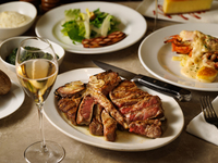 [DINNER] USDA PRIME 28-day aged porterhouse steak course ◇ 8 dishes in total, including 3 appetizers and a seasonal chef's special dessert