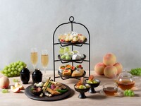 【イブニングハイティー ティーセレクション】 日本茶10種含むティーフリーフロー、季節の前菜＆デザート