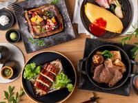 【2組限定朝食】6種から選べるメインと和洋ビュッフェ（半個室確約／90分制）