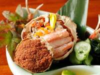 <All rooms are private> [Gem] Five types of grilled fish such as blackthroat seaperch, Matsusaka beef, and red snow crab, plus hairy crab, winter yellowtail and daikon radish - 10 dishes in total
