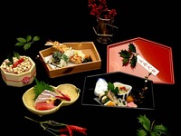 【個室確約！！】長寿祝プラン お祝いメッセージプレート付き　旬の食材を織り込んだ彩り会席 堀川