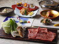 【ディナー】旬の食材（河豚） 松阪牛しゃぶしゃぶコース（11/11～1/19）