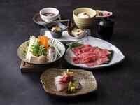 【窓際確約】 しあわせ絆牛の出汁しゃぶ御膳 +珈琲