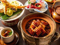 ≪ 점심 ≫ WEB 예약 한정 【장어 장어 어선】 구조와 천부라, 찻잔 찜, 그리고 국산 장어의 냄비 밥이 붙은 특별 점심