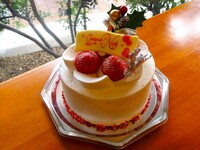 Gateau Fraise chiristmas  12ｃｍ