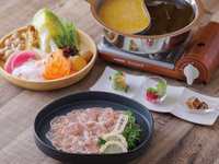 Shabu-shabu Hokkaido Shiretoko Chicken course