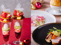 〈ランチ〉いちごのミルフィーユクリスマスパフェ付き＊冬の食材を味わうランチコース