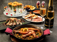 ■【冬季プラン】〜Spanishコース〜　特選牛の煮込み×オリジナルタパス×ミックスパエリアなど全8品〈2h飲み放題付き〉