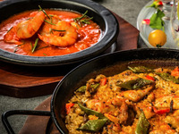 ■【冬季プラン】〜Casualコース〜　彩りパエリアやトマト煮込み・鶏もも肉のグリルなど全7品〈食事のみ〉