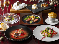 鉄板焼富貴亭 クリスマスディナ－+シャンパンも選べる乾杯酒1杯付き