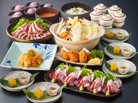 【青葉コース】冬の味覚を堪能！仙台せり鍋と三陸産カキフライ　　120分飲放付 8品 6,600円(税込)