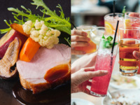 11月平日限定価格《3時間飲み放題付き》紅葉鯛のマリネや深谷ネギのパイ包みスープ、北海道産ポークロースのローストを味わうランチ全4品 -SEASON-