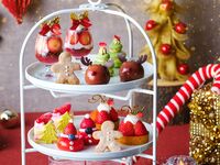 11月平日限定価格【3時間カフェフリー】苺づくしのクリスマスフェスティブアフタヌーンティー