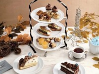 Chestnut-filled afternoon tea (with toast drink)