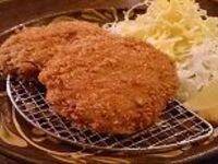 Agu minced meat cutlet set meal