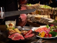 11/4〜【ディナー】生ビール含む飲み放題にデザート付きシュラスコディナー