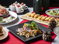 12月限定！！【2時間飲み放題】ローストビーフにミニバーガー付き☆忘年会＆クリスマスプラン