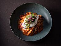 【90分制】ミニブッフェ付≪Seasonal Lunch≫ブッラータチーズを乗せた甲殻薫るビスククリームパスタ