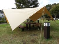 【準備片付け不要！らくらくBBQレンタルセット】 レギュラープラン （タープ防風設営）