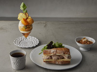 Minestrone and homemade ham baguette sandwich with Parfait Bambi 【¥3,900 (tax excluded)】