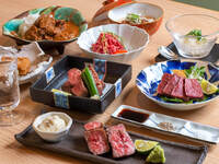 [YOITUKI] A meat course where you can enjoy carefully selected Japanese Black beef cooked in a variety of ways. A main course for meat lovers, where you can savor the flavor of the ingredients and the subtleties of cooking.