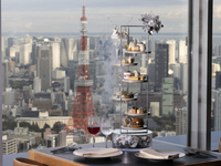 [Guaranteed window seat (View charge included)] December 20th to 25th: Includes a glass of champagne! "White Pearl" Christmas AfterMOON Tea